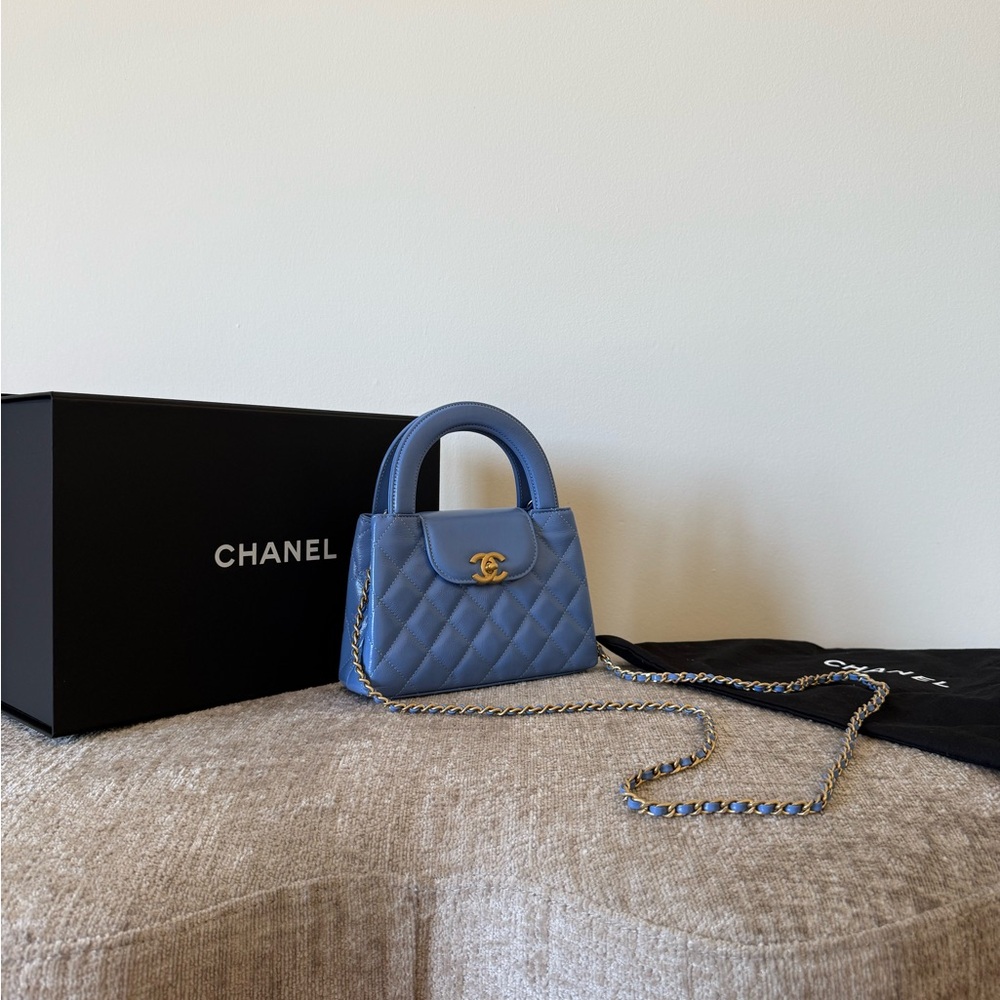 CHANEL Kelly Nano Shopping Bag – Rare Blue – Cruise 24/25